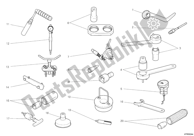All parts for the Workshop Service Tools, Engine Ii of the Ducati Superbike 1198 USA 2011